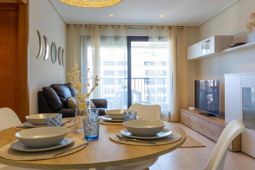 Alboraya Apartamento Con Vista Al Mar Y Piscina فالنسيا المظهر الخارجي الصورة